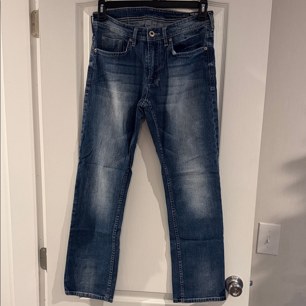 Buffalo David Bitton Dark Blue Straight Jeans